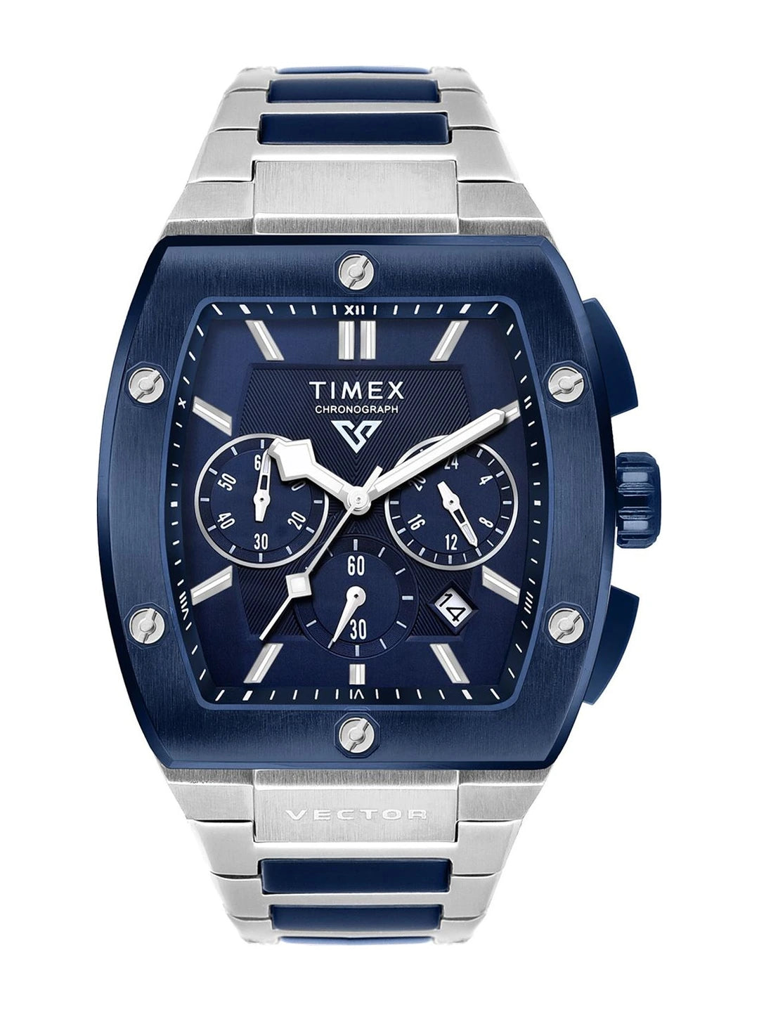 Timex Vector Rectangle 21mm Blue Dial Analog Watch - TWEG26202