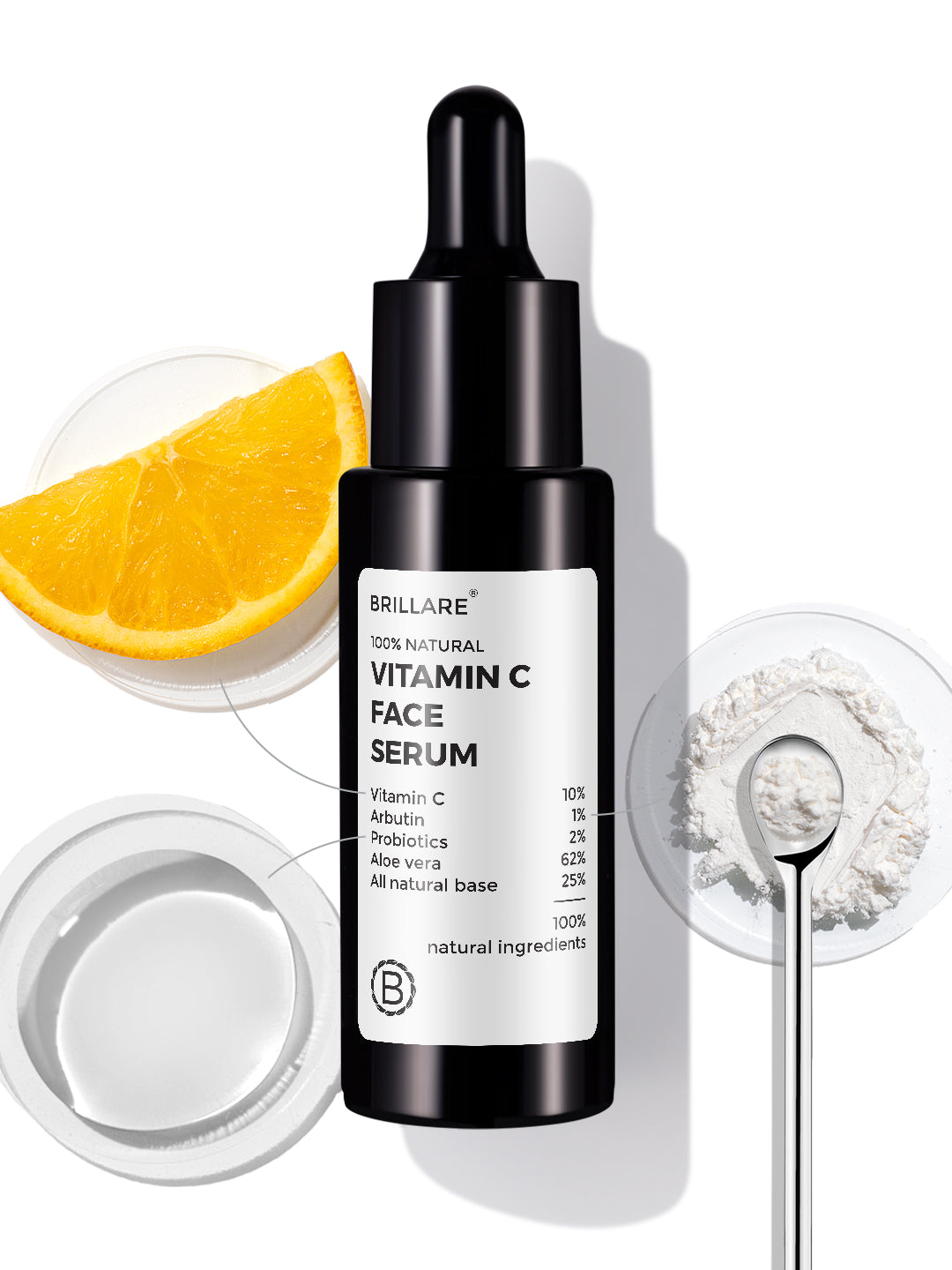 Brillare Vitamin C Face Serum For Bright, Glowing Skin (30ml)