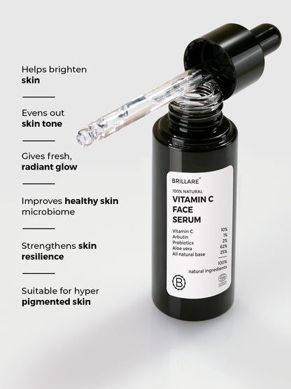 Brillare Vitamin C Face Serum For Bright, Glowing Skin (30ml)