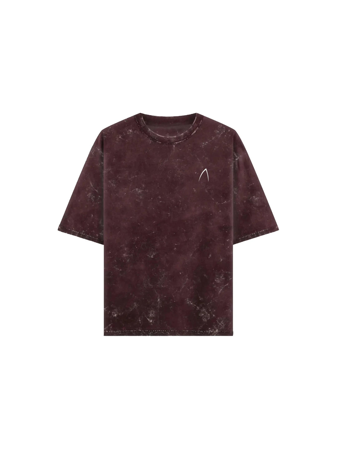 Arya Maroon Oversized Zodiac Gemini Print Half Sleeve Cotton T-Shirt