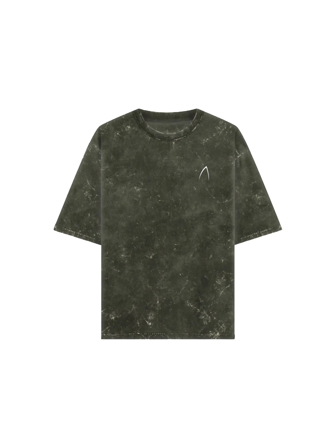 Arya Olive Green Oversized Zodiac Sagittarius Print Half Sleeve Cotton T-Shirt