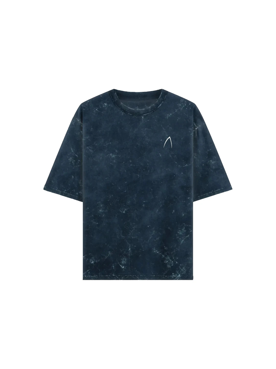 Arya Navy Blue Oversized Zodiac Scorpio Print Half Sleeve Cotton T-Shirt