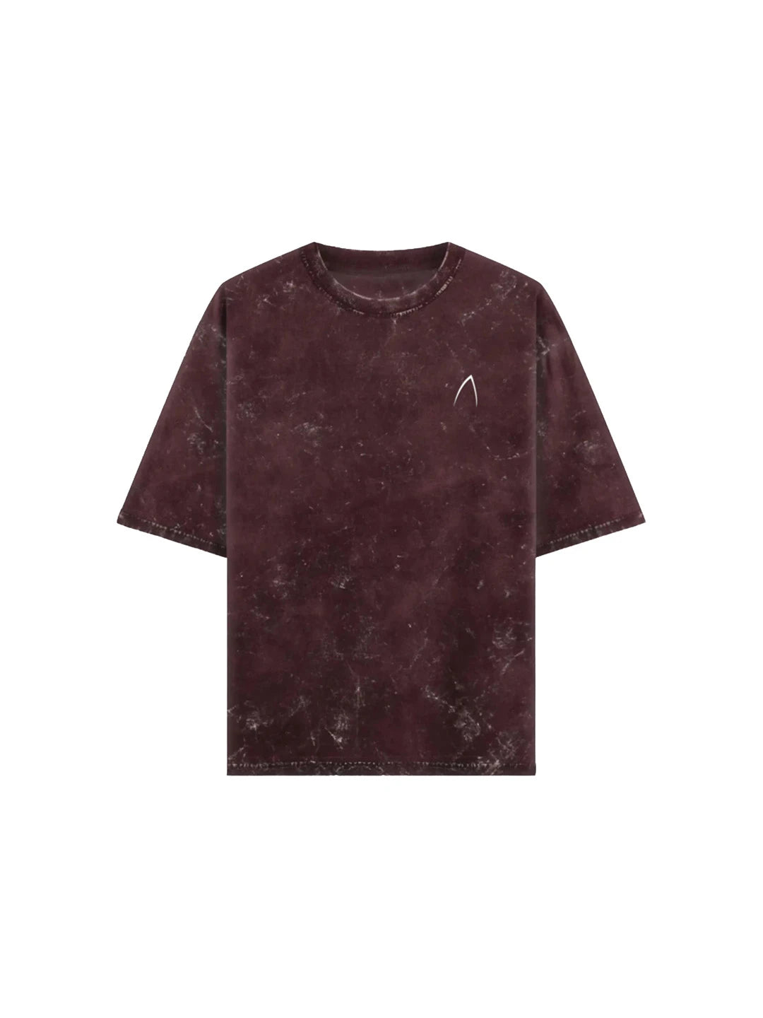 Arya Maroon Oversized Zodiac Taurus Print Half Sleeve Cotton T-Shirt